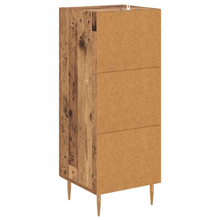 Sideboard Gammelt træ 34 x 34.5 x 90 cm Konstrueret træ