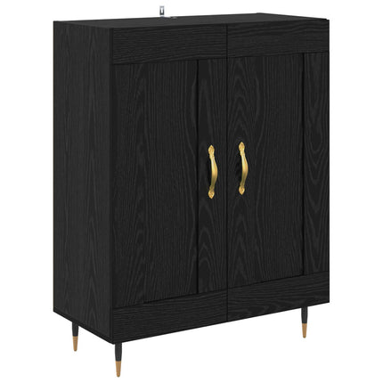 Sideboard Sort eg 69,5 x 34 x 90 cm Konstrueret træ