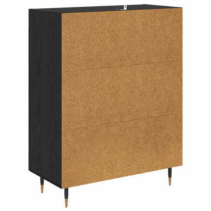 Sideboard Sort eg 69,5 x 34 x 90 cm Konstrueret træ