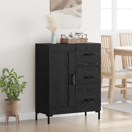 Sideboard Sort eg 69.5 x 34 x 90 cm Konstrueret træ