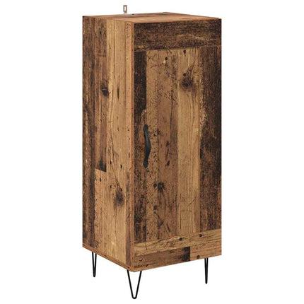 Sideboard Gammelt træ 34,5 x 34 x 90 cm Ingeniørt træ og jern
