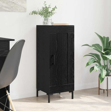 Sideboard Olden Sort eg 34,5 x 34 x 90 cm Ingeniørt træ og jern