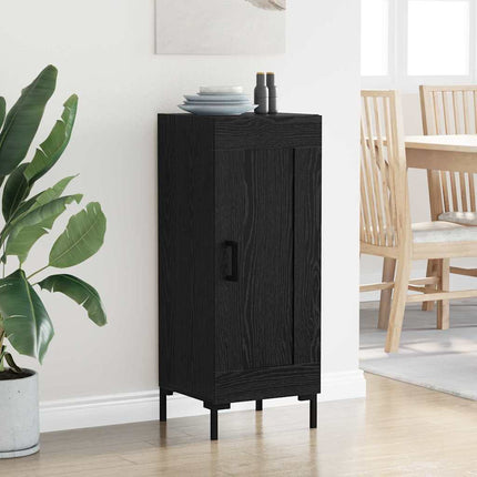 Sideboard Olden Sort eg 34,5 x 34 x 90 cm Ingeniørt træ og jern