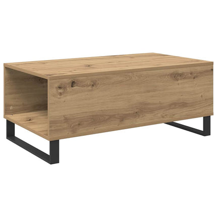 Sofabord Artisan Egetræ 90 x 50 x 36,5 cm Konstrueret træ