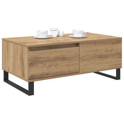 Sofabord Artisan Egetræ 90 x 50 x 36,5 cm Konstrueret træ