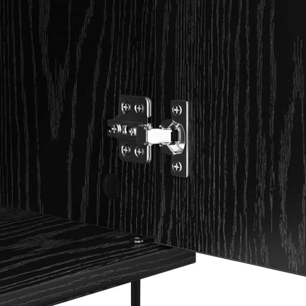 Sideboard Vægmonteret Sort eg 40 x 35 x 70 cm Konstrueret træ