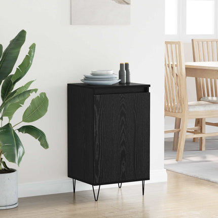 Sideboard Vægmonteret Sort eg 40 x 35 x 70 cm Konstrueret træ