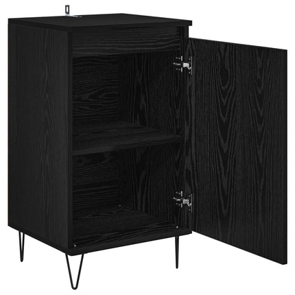 Sideboard Vægmonteret Sort eg 40 x 35 x 70 cm Konstrueret træ