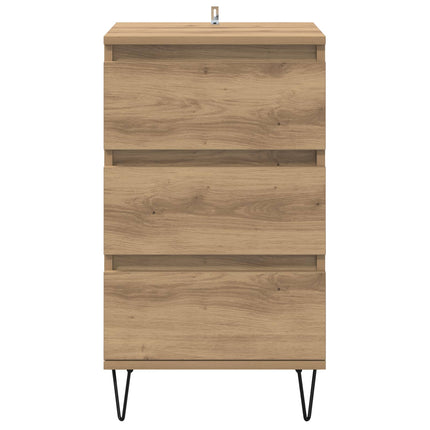 Sideboard Artisan Egetræ 40 x 35 x 70 cm Ingeniørt træ og jern