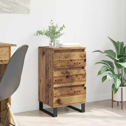 Sideboard med skuffe Gammelt træ Konstrueret træ