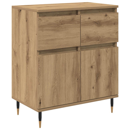 Sideboard Artisan Egetræ 60 x 35 x 70 cm Ingeniørt træ og jern