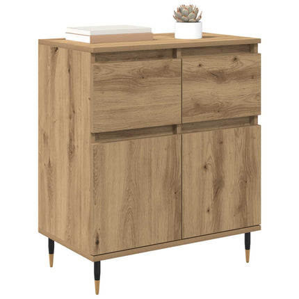 Sideboard Artisan Egetræ 60 x 35 x 70 cm Ingeniørt træ og jern