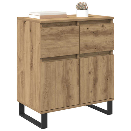 Sideboard Artisan Egetræ 60 x 35 x 70 cm Ingeniørt træ og jern