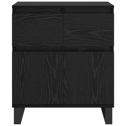 Sideboard Sort eg 60 x 35 x 70 cm Ingeniørt træ og jern