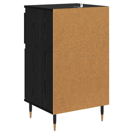 Sideboard Sort eg 40 x 35 x 70 cm Ingeniørt træ og jern