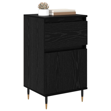 Sideboard Sort eg 40 x 35 x 70 cm Ingeniørt træ og jern