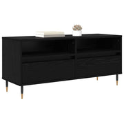 TV-skab Sort eg 100 x 34,5 x 44,5 cm Ingeniørt træ og jern