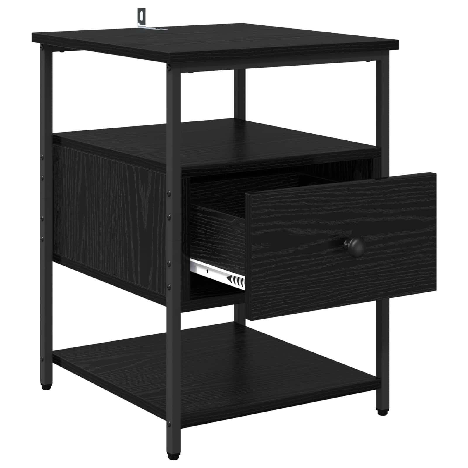 Natskab 2 pcs Sort eg 40 x 42 x 56 cm Konstrueret træ
