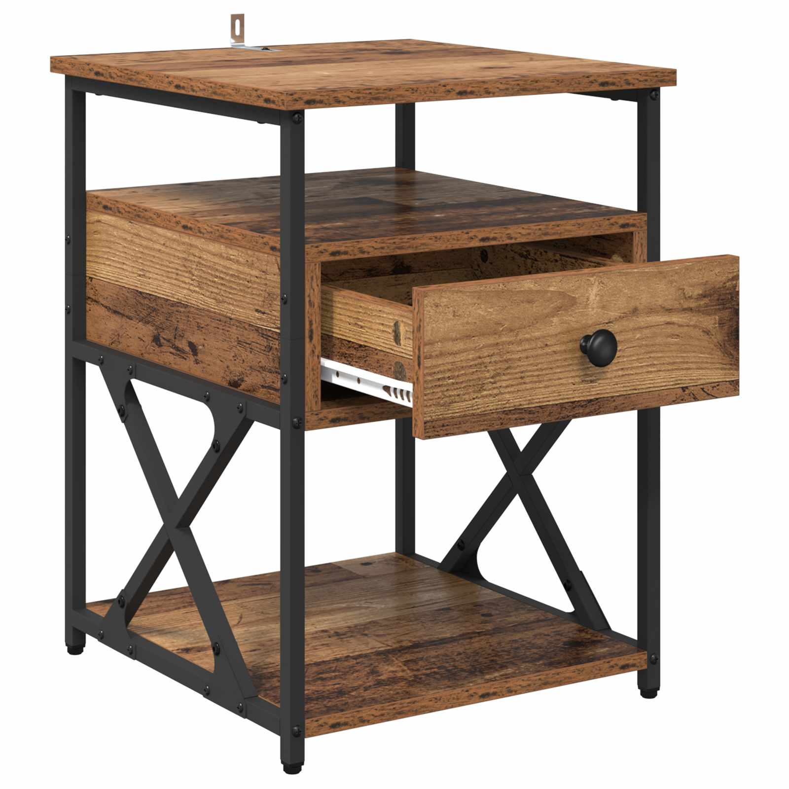 Natskab 2 pcs Gammelt træ 40 x 42 x 55 cm Konstrueret træ