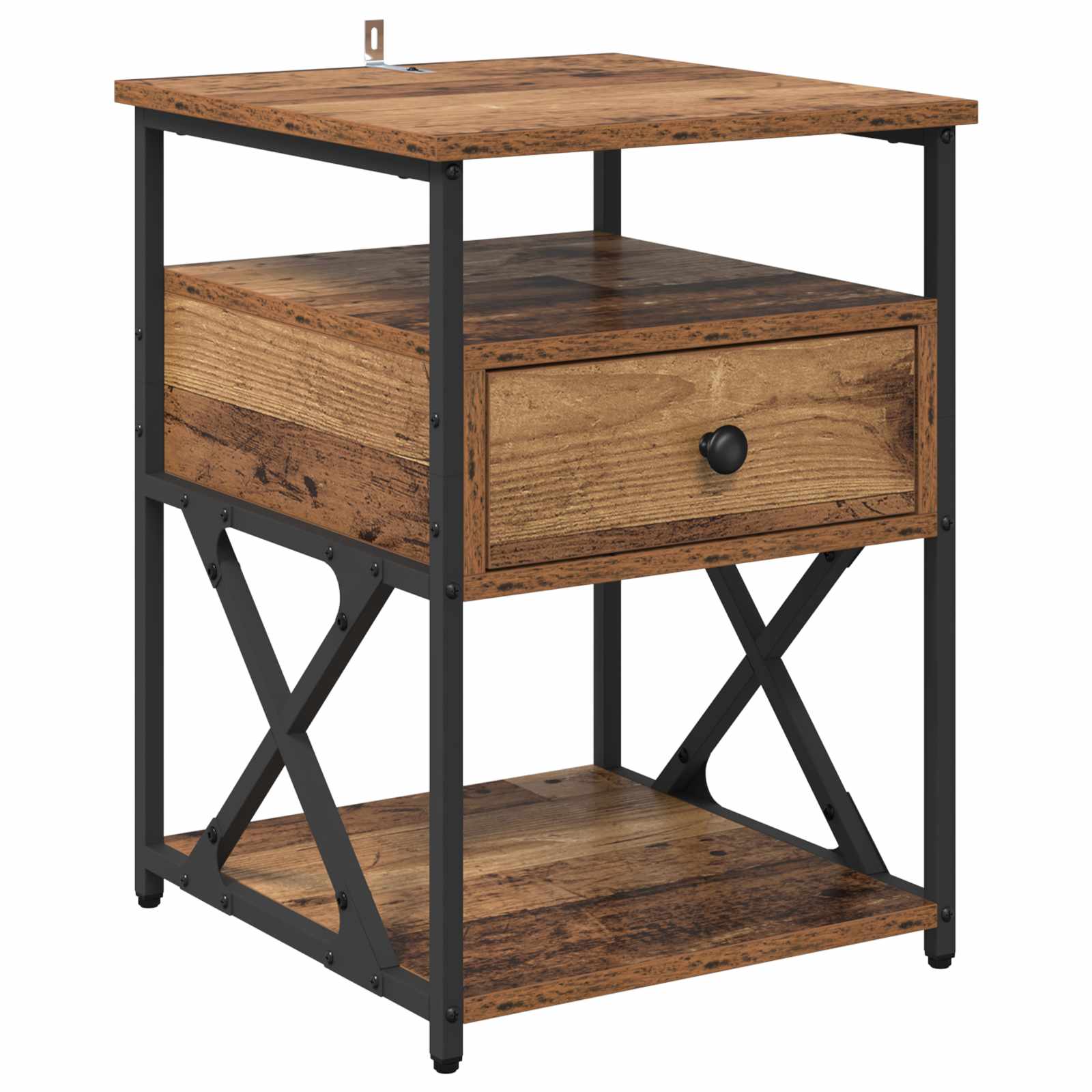 Natskab 2 pcs Gammelt træ 40 x 42 x 55 cm Konstrueret træ