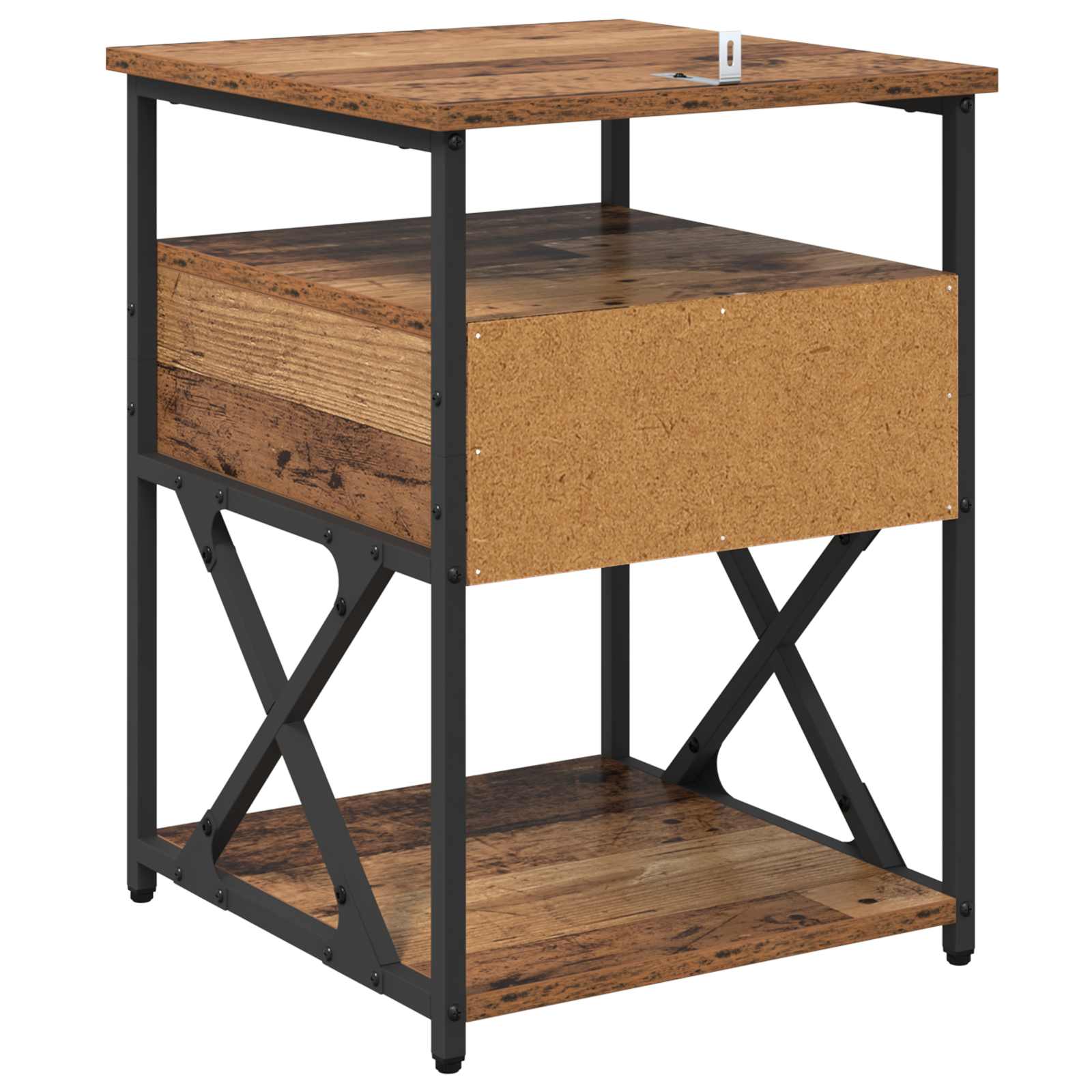 Natskab 2 pcs Gammelt træ 40 x 42 x 55 cm Konstrueret træ