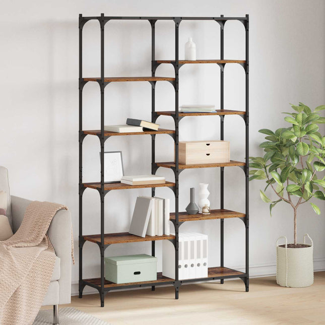 Bogreol 9 niveauer 100 x 32 x 170 cm Konstrueret træ