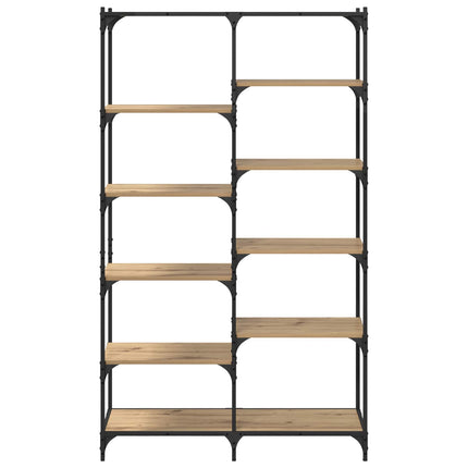 Bogreol 9 niveauer 100 x 32 x 170 cm Konstrueret træ artisan eg