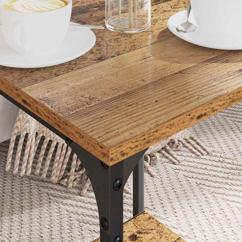 Sofabord Gammelt træ 40 x 40 x 55 cm Konstrueret træ