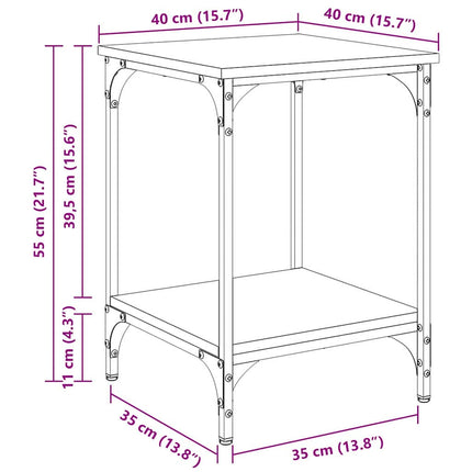 Sofabord Gammelt træ 40 x 40 x 55 cm Konstrueret træ