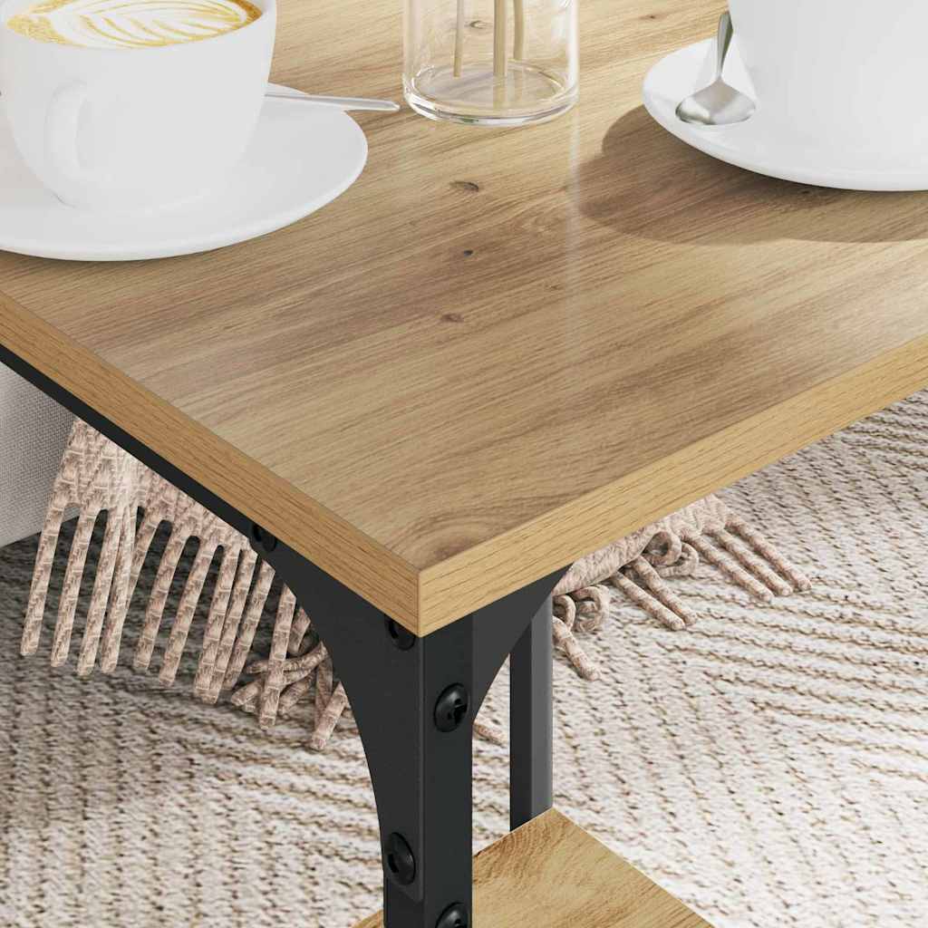 Sofabord Artisan Egetræ 40 x 40 x 55 cm Konstrueret træ