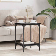 Sofabord Sort eg 40 x 40 x 55 cm Konstrueret træ