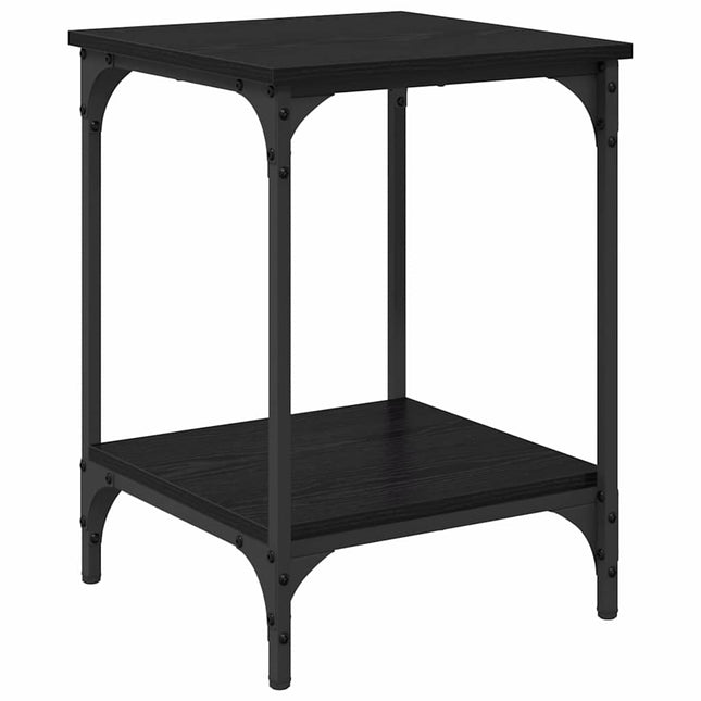 Sofabord Sort eg 40 x 40 x 55 cm Konstrueret træ