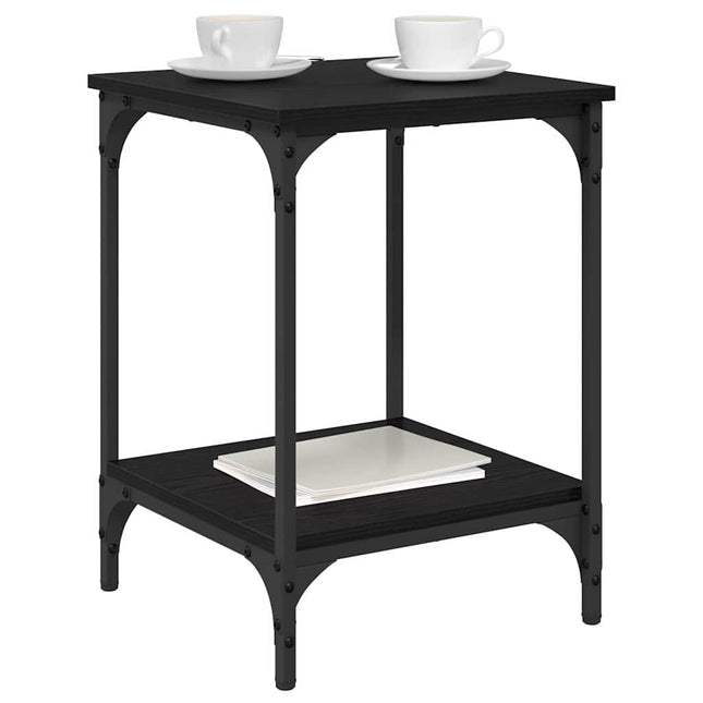 Sofabord Sort eg 40 x 40 x 55 cm Konstrueret træ