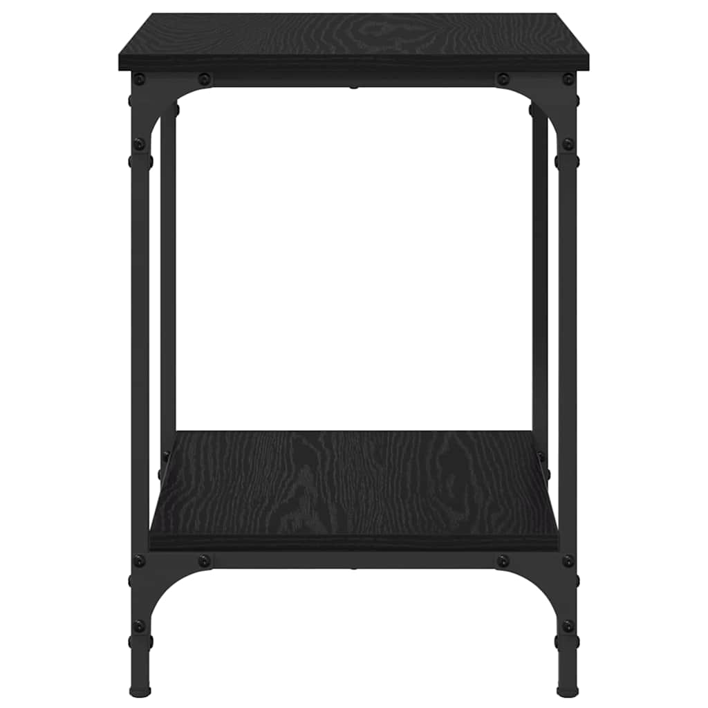 Sofabord Sort eg 40 x 40 x 55 cm Konstrueret træ