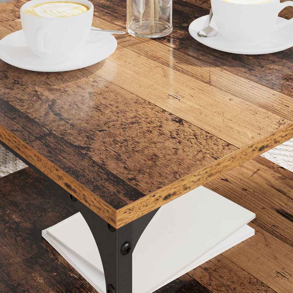 Sofabord Gammelt træ 55 x 55 x 40 cm Konstrueret træ