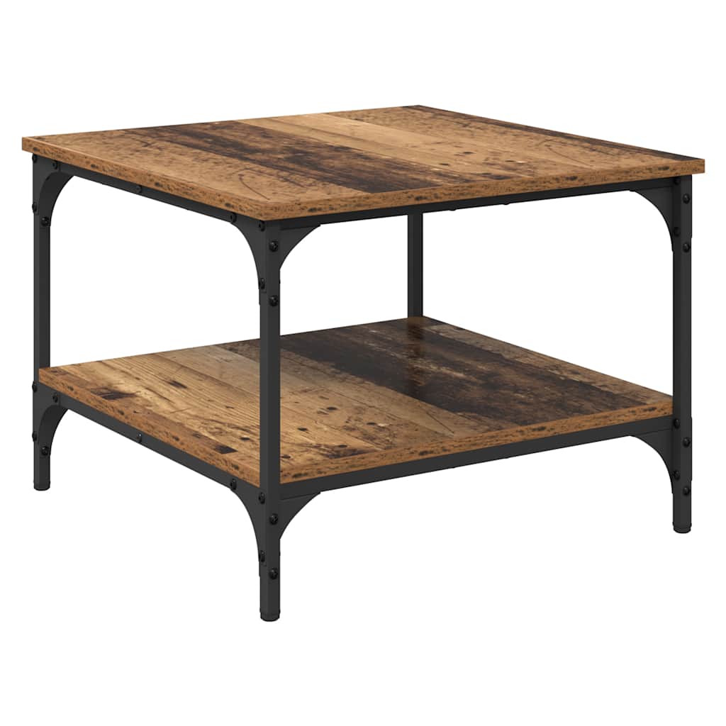 Sofabord Gammelt træ 55 x 55 x 40 cm Konstrueret træ
