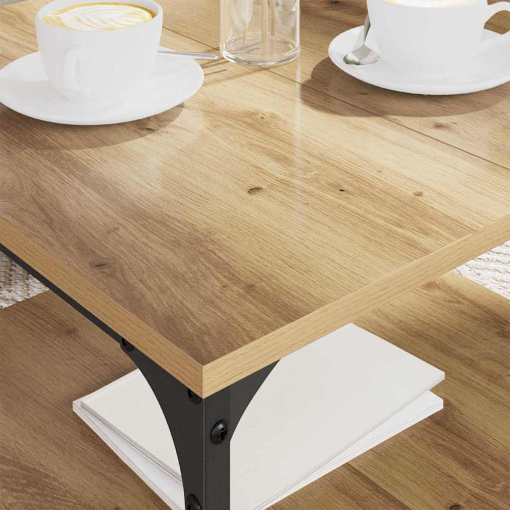 Sofabord Artisan Egetræ 55 x 55 x 40 cm Konstrueret træ