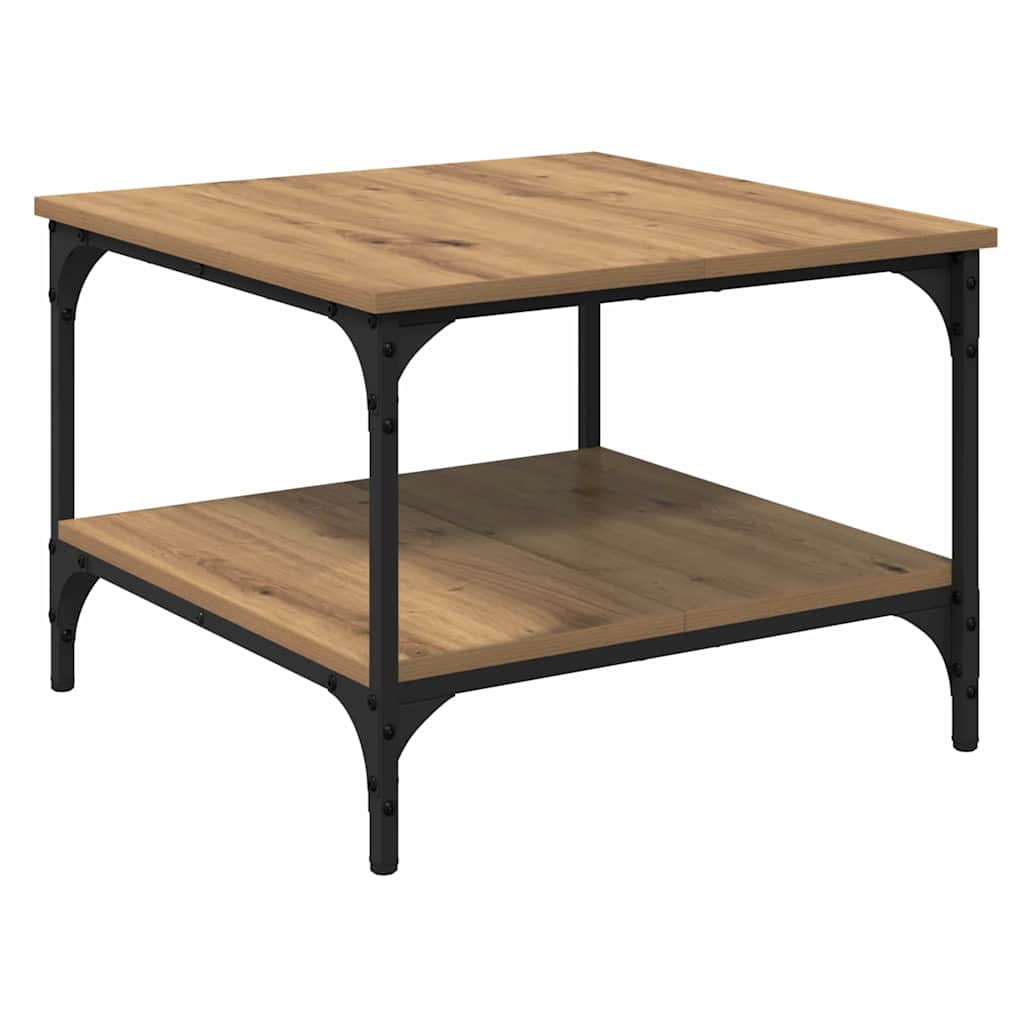 Sofabord Artisan Egetræ 55 x 55 x 40 cm Konstrueret træ