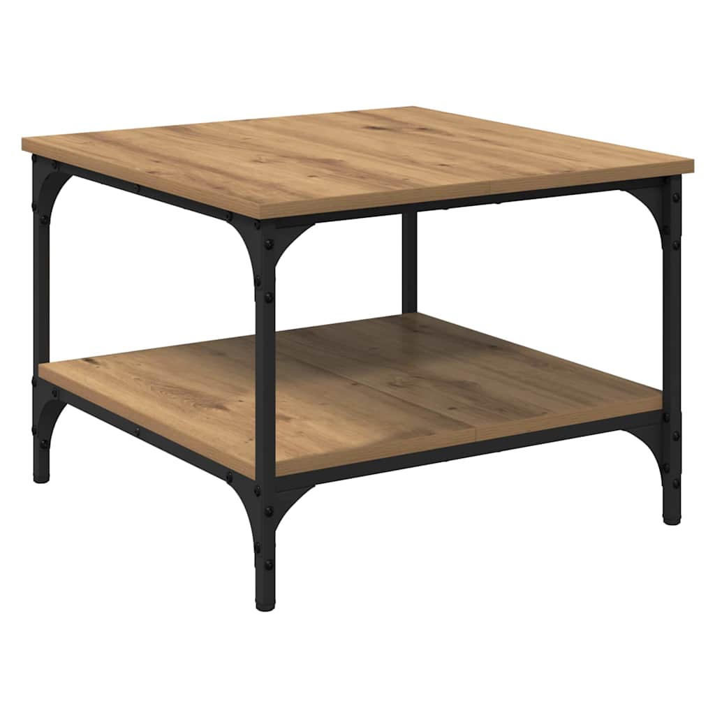 Sofabord Artisan Egetræ 55 x 55 x 40 cm Konstrueret træ