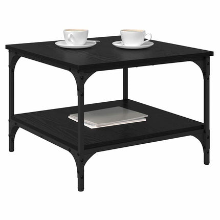 Sofabord Sort eg 55 x 55 x 40 cm Konstrueret træ