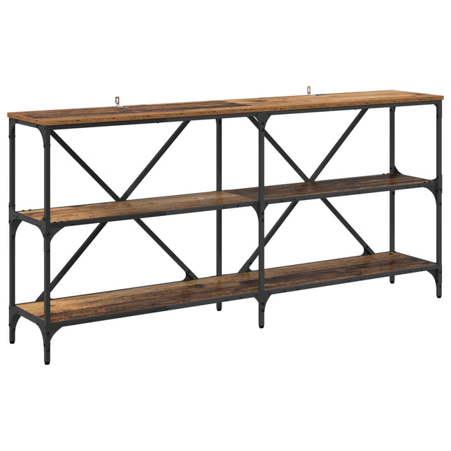 Konsolbord Gammelt træ 160 x 30 x 75 cm Konstrueret træ