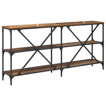 Konsolbord Gammelt træ 160 x 30 x 75 cm Konstrueret træ