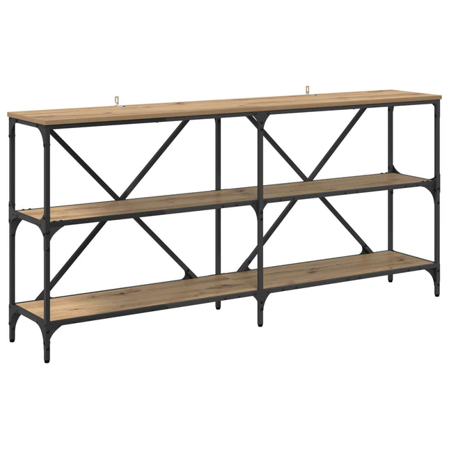 Konsolbord Artisan Egetræ 160 x 30 x 75 cm Konstrueret træ