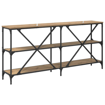 Konsolbord Artisan Egetræ 160 x 30 x 75 cm Konstrueret træ