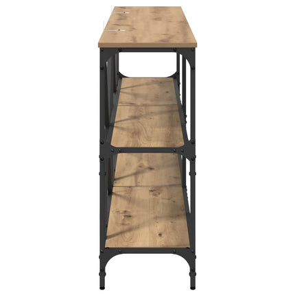 Konsolbord Artisan Egetræ 160 x 30 x 75 cm Konstrueret træ