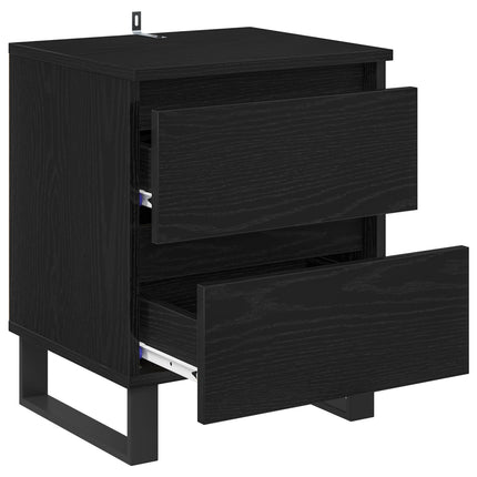 Natskab Sort eg 40 x 35 x 50 cm Konstrueret træ