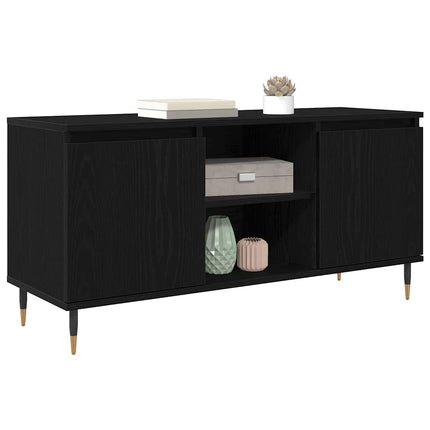 TV-skab 104 x 35 x 50 cm Sort eg Konstrueret træ