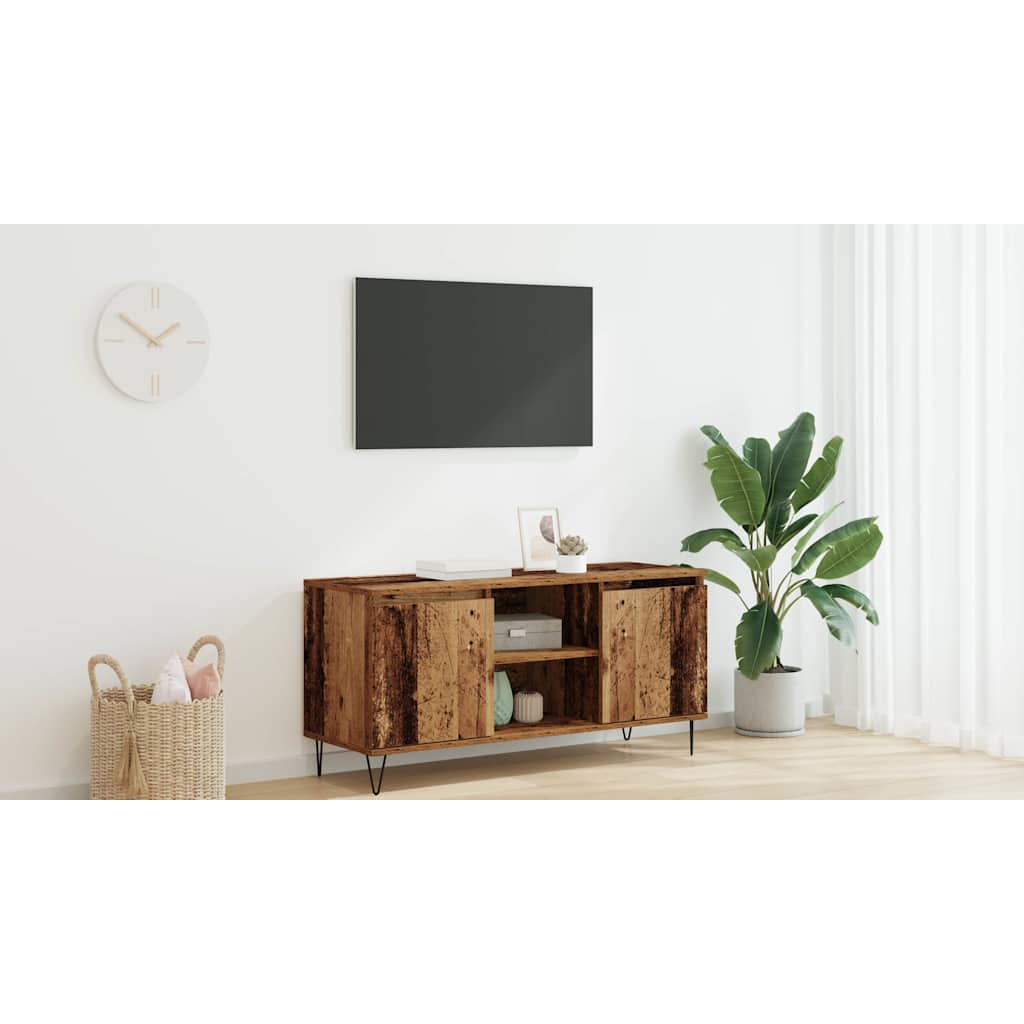TV-skab Gammelt træ 104 x 35 x 50 cm Konstrueret træ