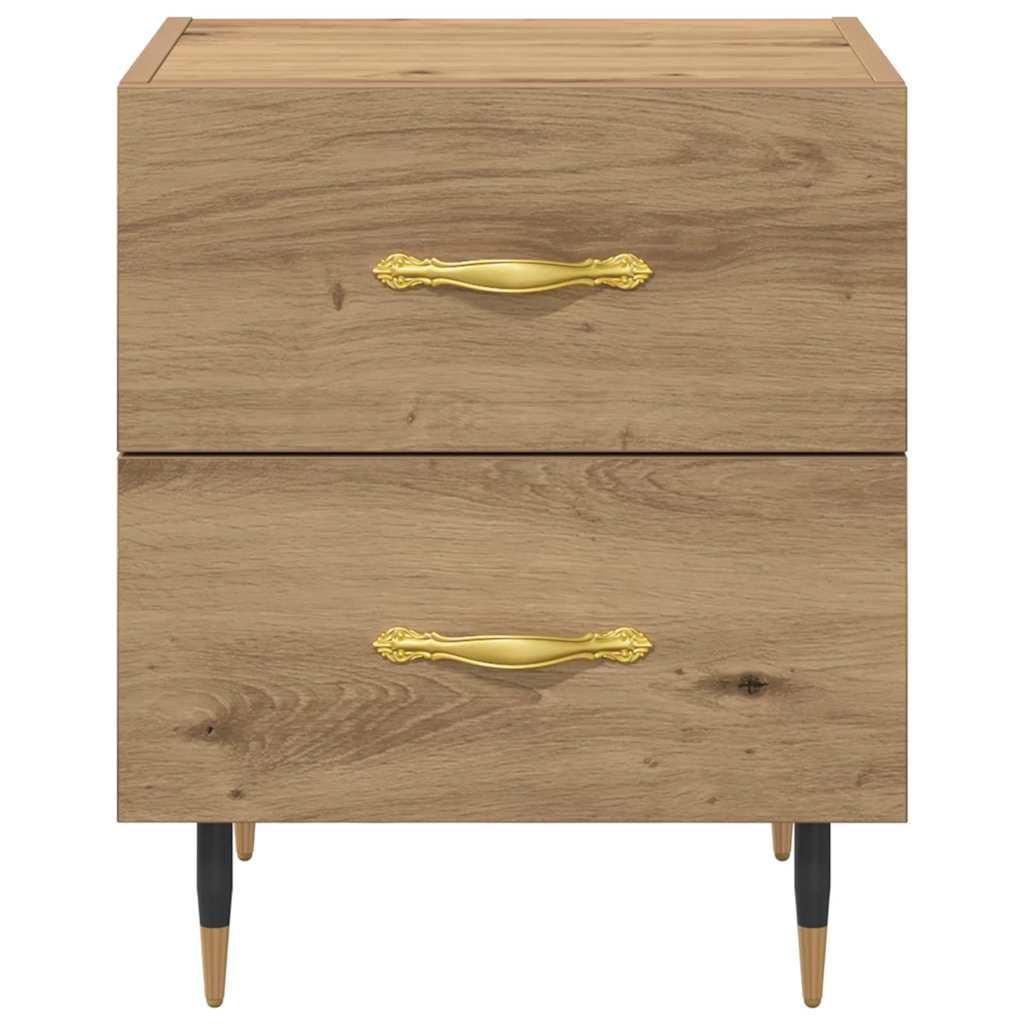 Natskab 2 pcs Artisan Egetræ 40 x 35 x 47,5 cm Konstrueret træ