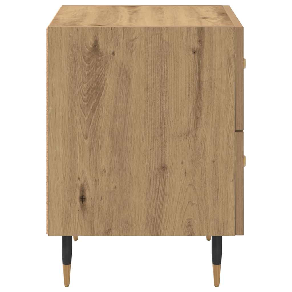 Natskab 2 pcs Artisan Egetræ 40 x 35 x 47,5 cm Konstrueret træ
